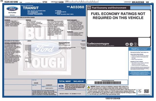 2021 Ford Transit-350 Base 156 WB