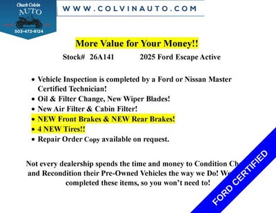 2025 Ford Escape Active