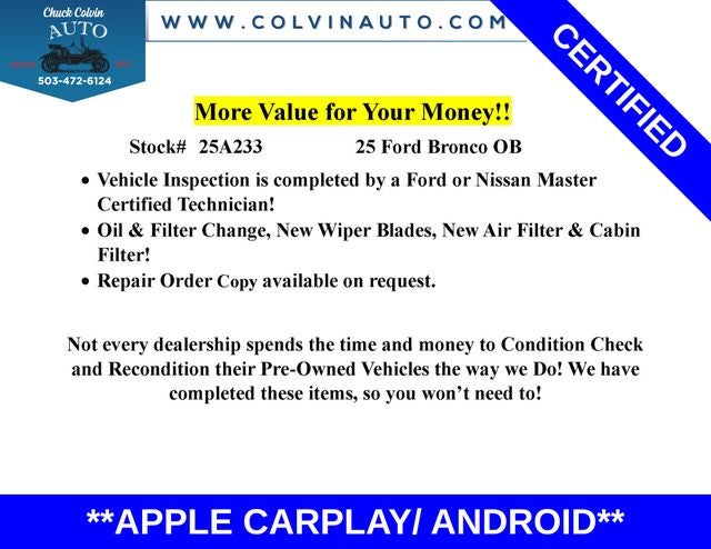 2025 Ford Bronco Outer Banks