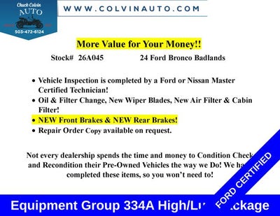 2024 Ford Bronco Badlands