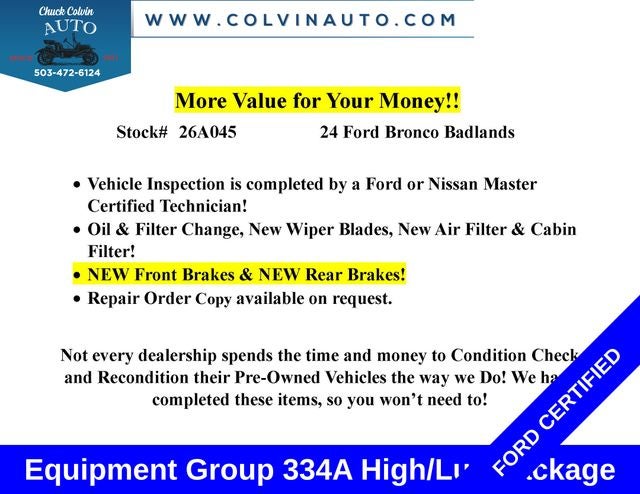 2024 Ford Bronco Badlands