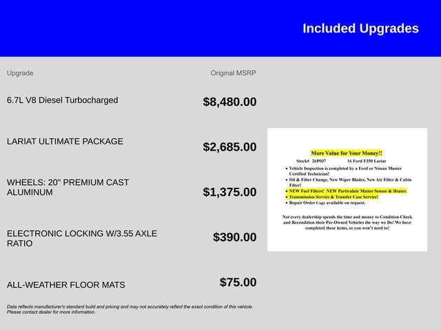 2016 Ford F-350SD Lariat