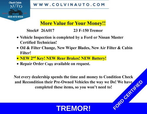 2023 Ford F-150 Tremor