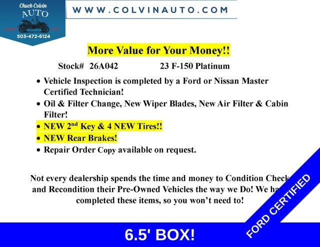 2023 Ford F-150 Platinum