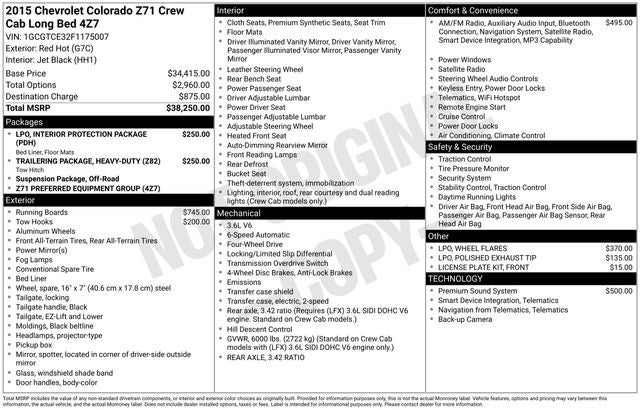 2015 Chevrolet Colorado Z71