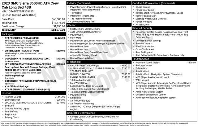 2023 GMC Sierra 3500HD AT4