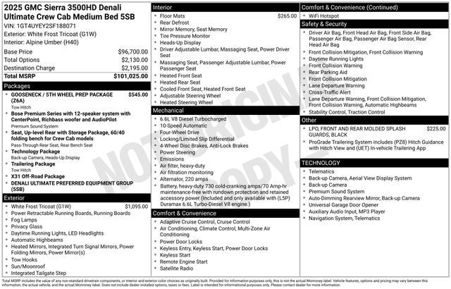 2025 GMC Sierra 3500HD Denali Ultimate