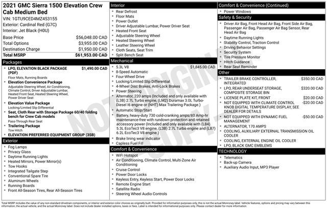 2021 GMC Sierra 1500 Elevation
