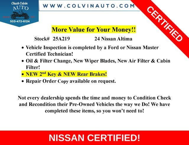 2024 Nissan Altima 2.5 SR