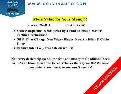 2025 Nissan Altima 2.5 SV