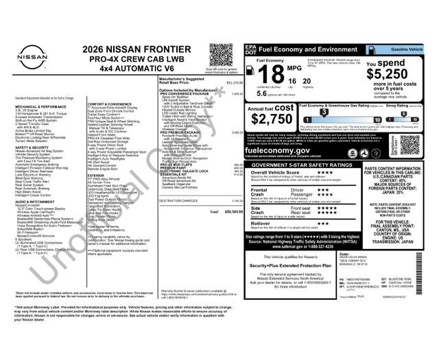 2026 Nissan Frontier PRO-4X LWB