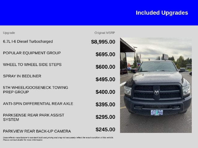 2016 RAM 2500 Tradesman