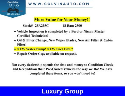 2018 RAM 2500 Big Horn