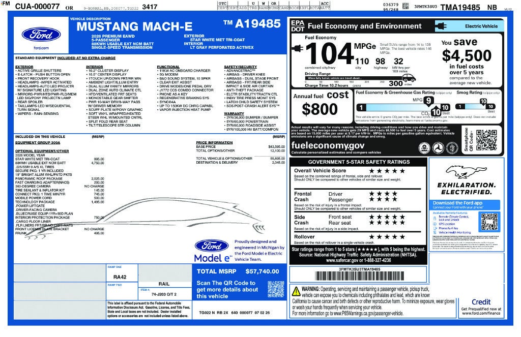 2026 Ford Mustang Mach-E Premium