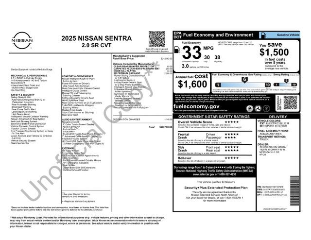 2025 Nissan Sentra SR