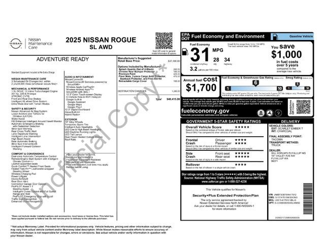 2025 Nissan Rogue SL