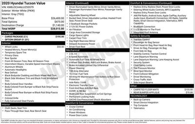 2020 Hyundai Tucson Value